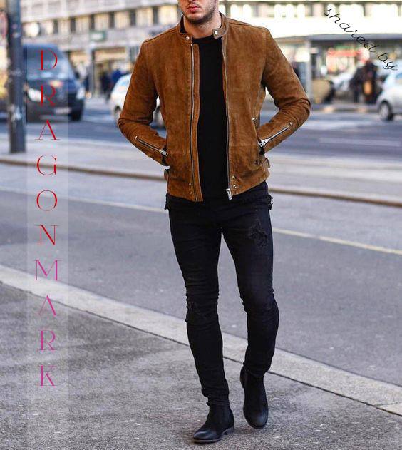 áo khoác da lộn áo khoác da lộn