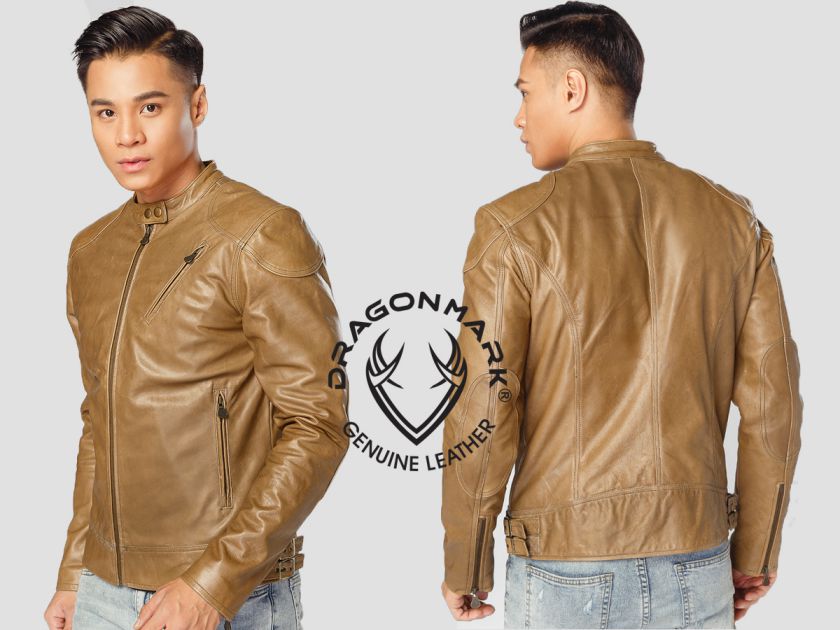 áo khoác da nam màu nâu z300 áo khoác da nam màu nâu z300