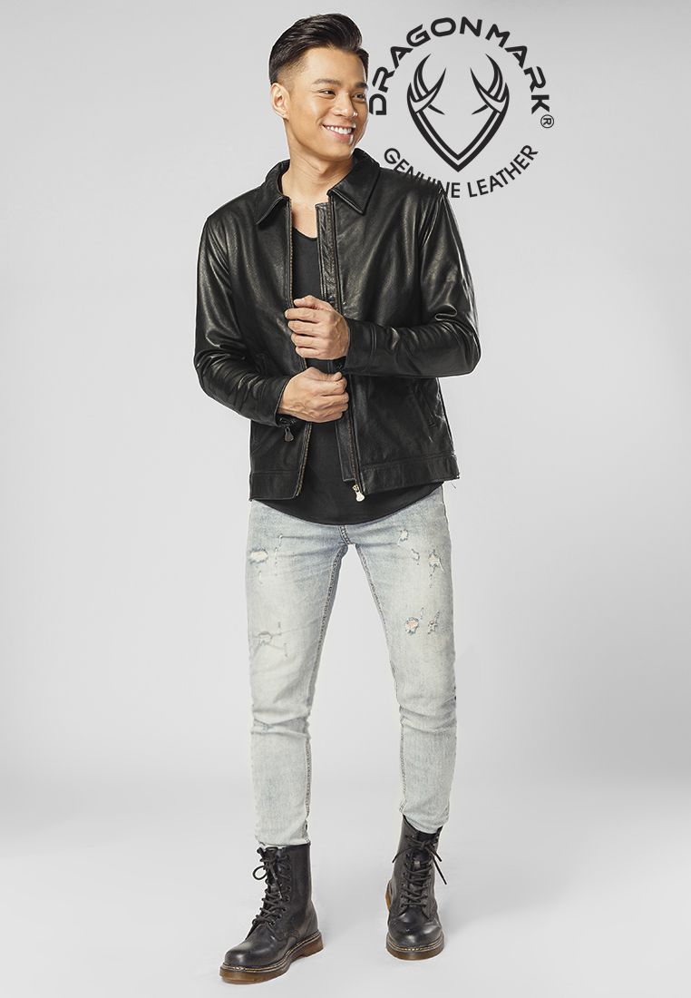 áo khoác da shirt colar áo khoác da Shirt