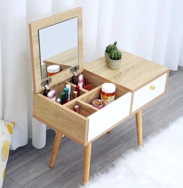 bàn trang điểm gương gấp