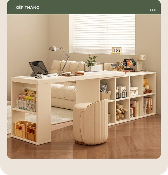 Bàn Làm Việc Đa Năng Tích Hợp Tủ Đựng Đồ Kèm Kệ Sách - GP368 - Nội Thất IGA Việt Nam