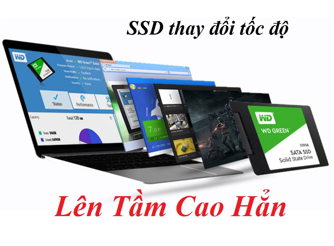 Tốc độ máy tính sẽ thay đổi lên cao khi thay ổ cứng SSD