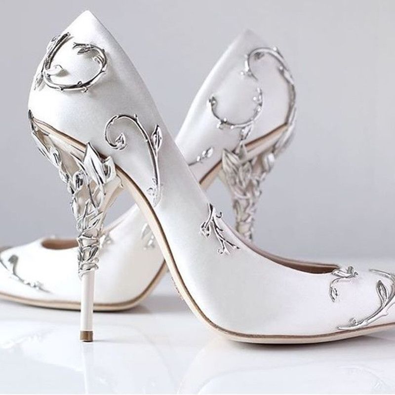 giày cưới lụa cô dâu