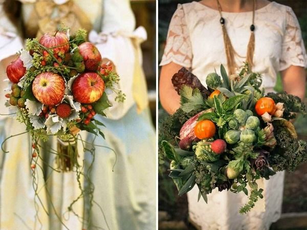 hoa cưới làm từ trái cây