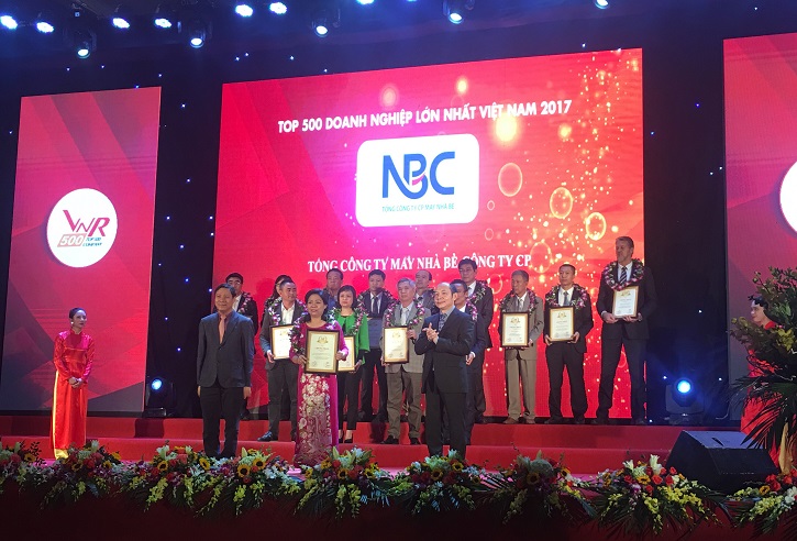 May Nhà Bè được vinh danh Top 500 doanh nghiệp lớn nhất Việt Nam