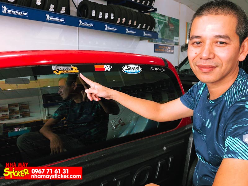 Review sticker Metal Discovery mẫu yêu thích của anh em xe ô tô bán tải và Mitsubishi