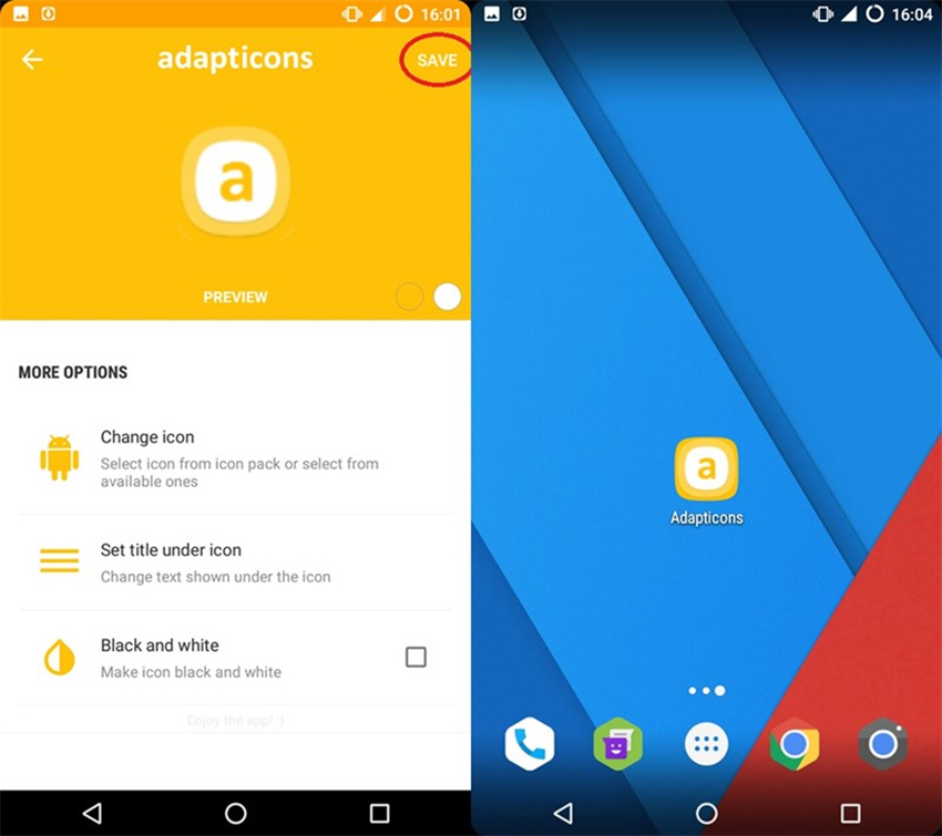 mục sở thị cách thay đổi icon biểu tượng OREO 8 lên các dòng máy Android - 5
