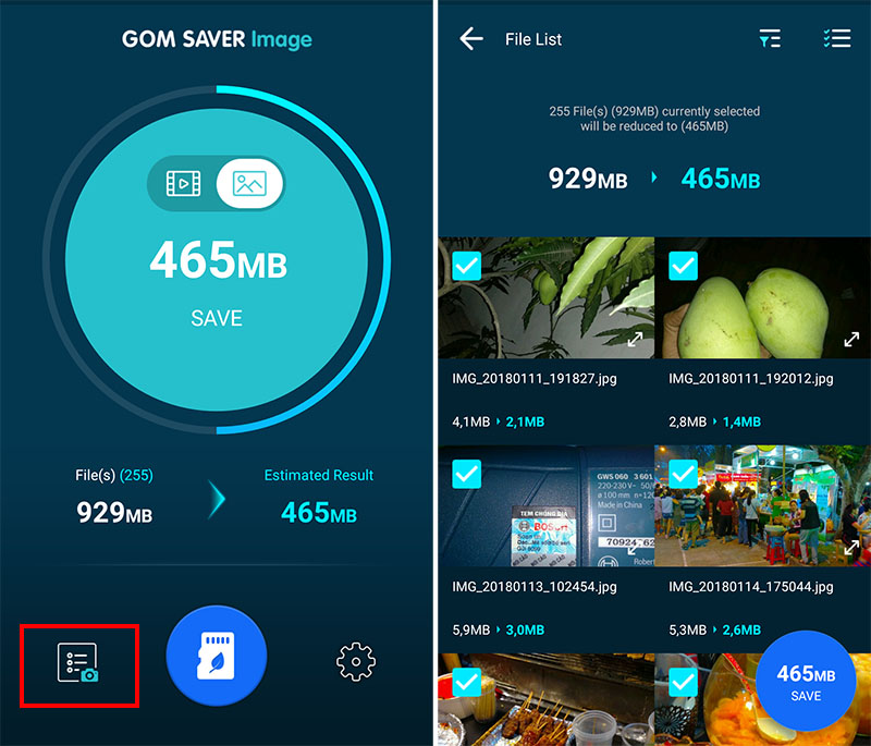 Mục sở thị App nén ảnh và video giúp tiết kiệm bộ nhớ trên Android - mucsothi.vn