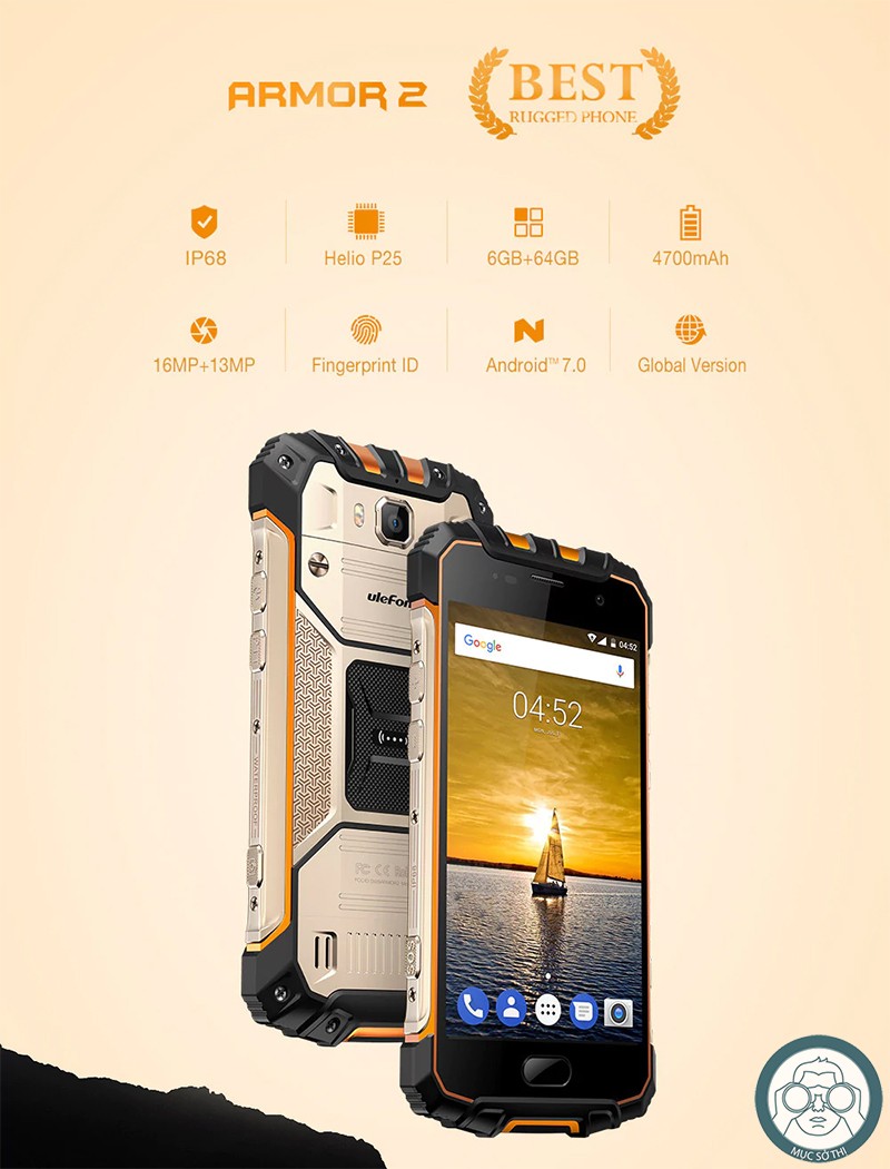 smartphonestore.vn - bán lẻ giá sỉ, online giá tốt smartphone ulefone armor 2 chính hãng - 09175.09195