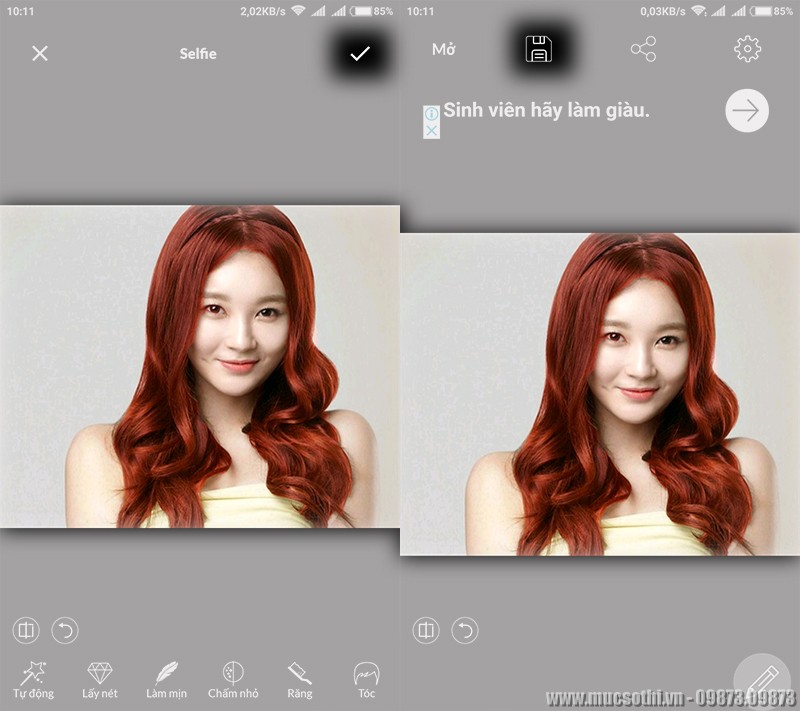 Mục sở thị cách đổi màu các chi tiết ảnh một cách cực nhanh trên smartphone - mucsothi.vn