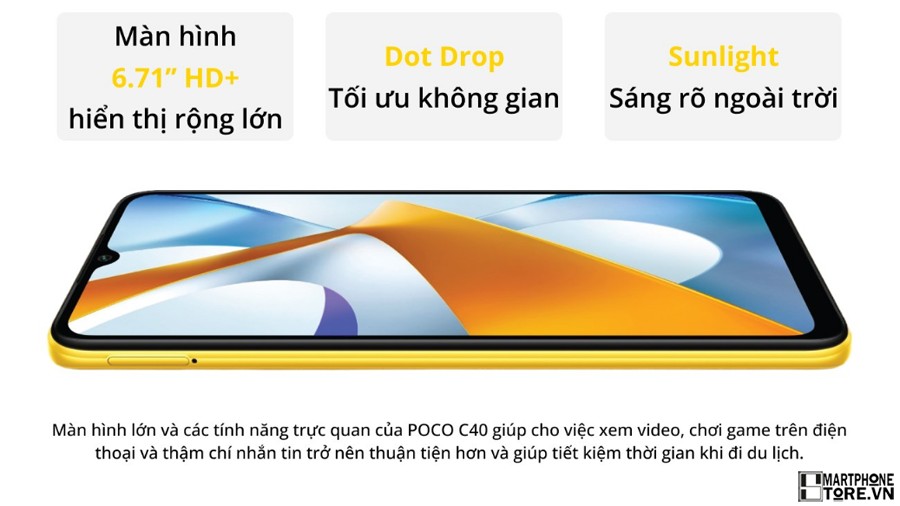 Smartphonestore.vn - bán lẻ giá sỉ, online giá tốt smartphone pin khủng Poco C40 chính hãng - 09175.9195