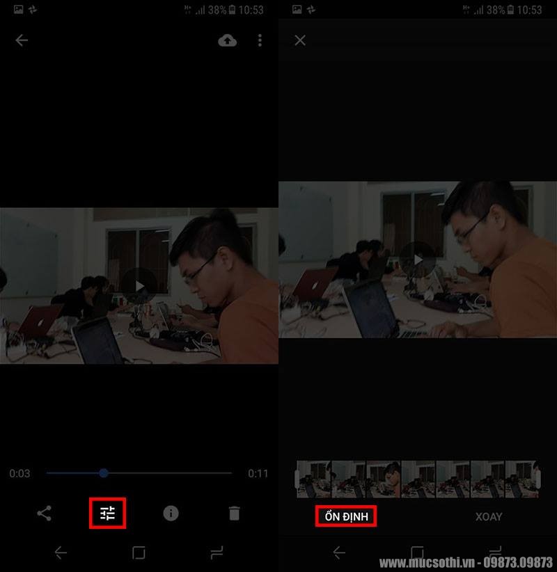Mục sở thị cách xử lý chống rung video với phần mềm Google Photos - mucsothi.vn