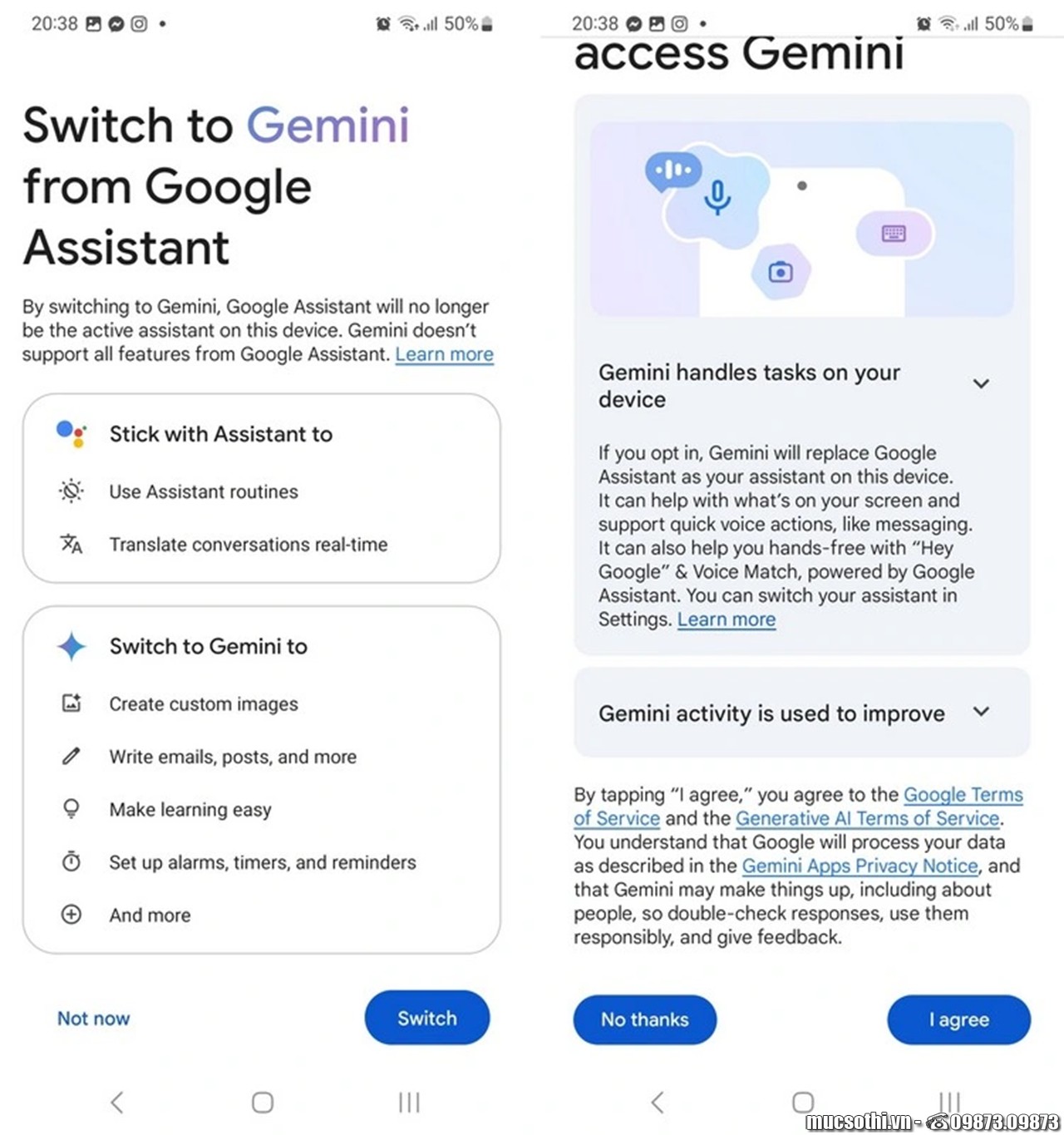 Hướng dẫn cài đặt và sử dụng chatbot AI Google Gemini trên smartphone Android tại Việt Nam - mucsothi.com.vn