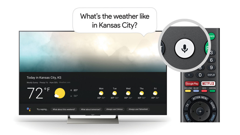 Google Assistant đã hộ trợ trên TV Android - TV của SONY cũng OK