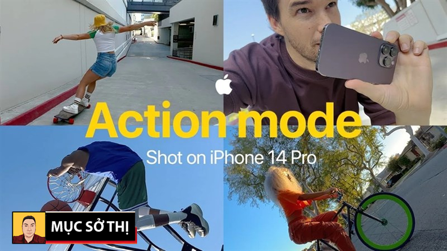 Apple chứng minh tính năng Action Mode trên iPhone 14 ăn đứt các action camera