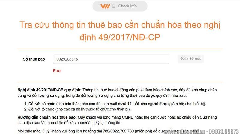 Mục sở thị cách bổ sung dữ liệu thuê bao cho ThánhSIM để không bị khóa - mucsothi.vn