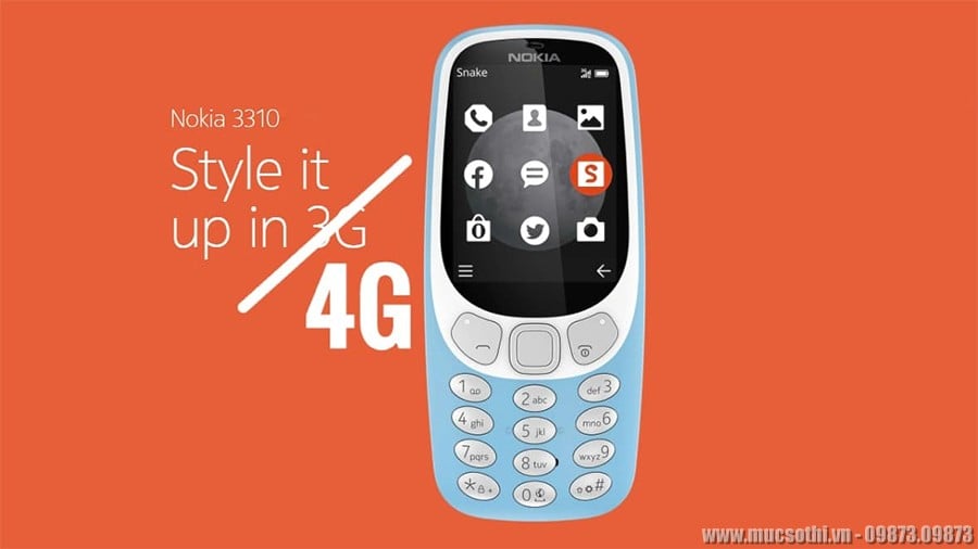 Cục gạch Nokia 3310 phiên bản mới dùng 4G phát Wi-Fi chạy HĐH Yun OS - mucsothi.vn