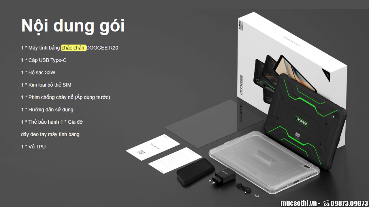 SmartphoneStore.vn - Bán lẻ giá sỉ online giá tốt máy tính bảng Doogee R20 chính hãng - 09175.09195