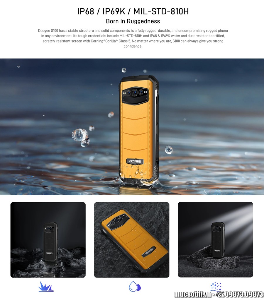 SmartphoneStore.vn - Bán lẻ giá sỉ, online giá tốt điện thoại Doogee S100 siêu bền pin khủng chính hãng - 09175.09195