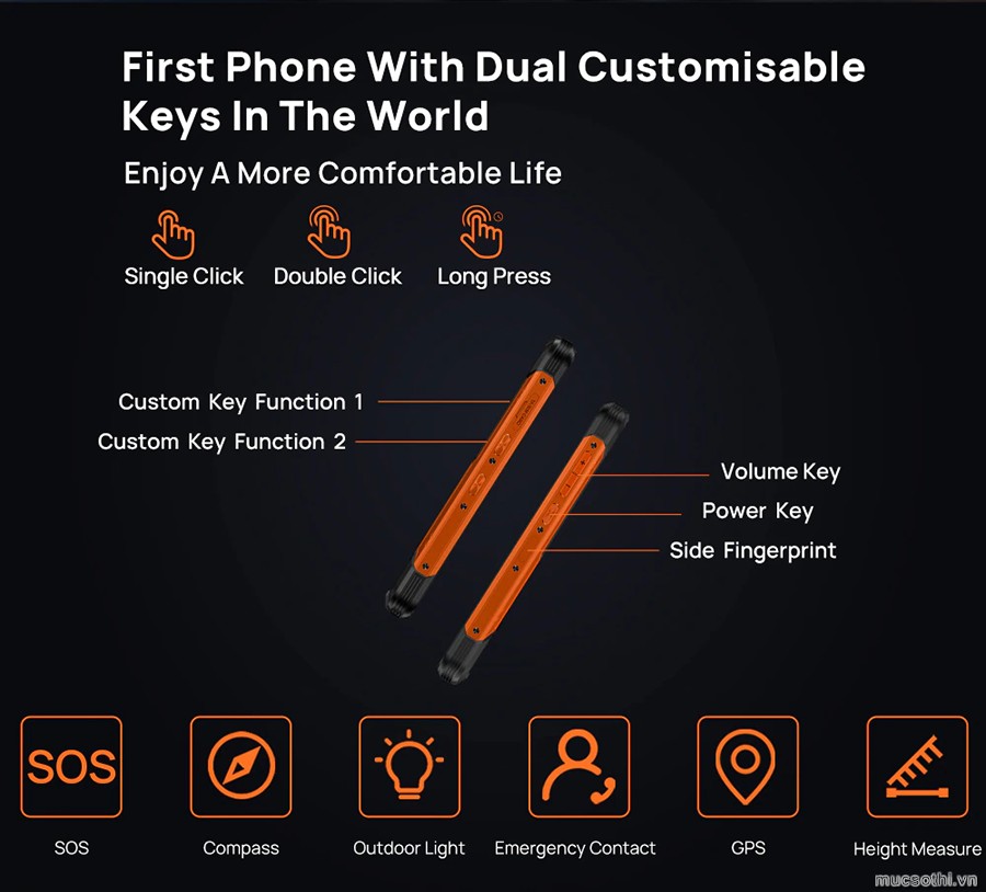smartphonestore.vn - bán lẻ giá sỉ, online giá tốt smartphone siêu bền pin khủng Doogee S97 Pro chính hãng - 09175.09195