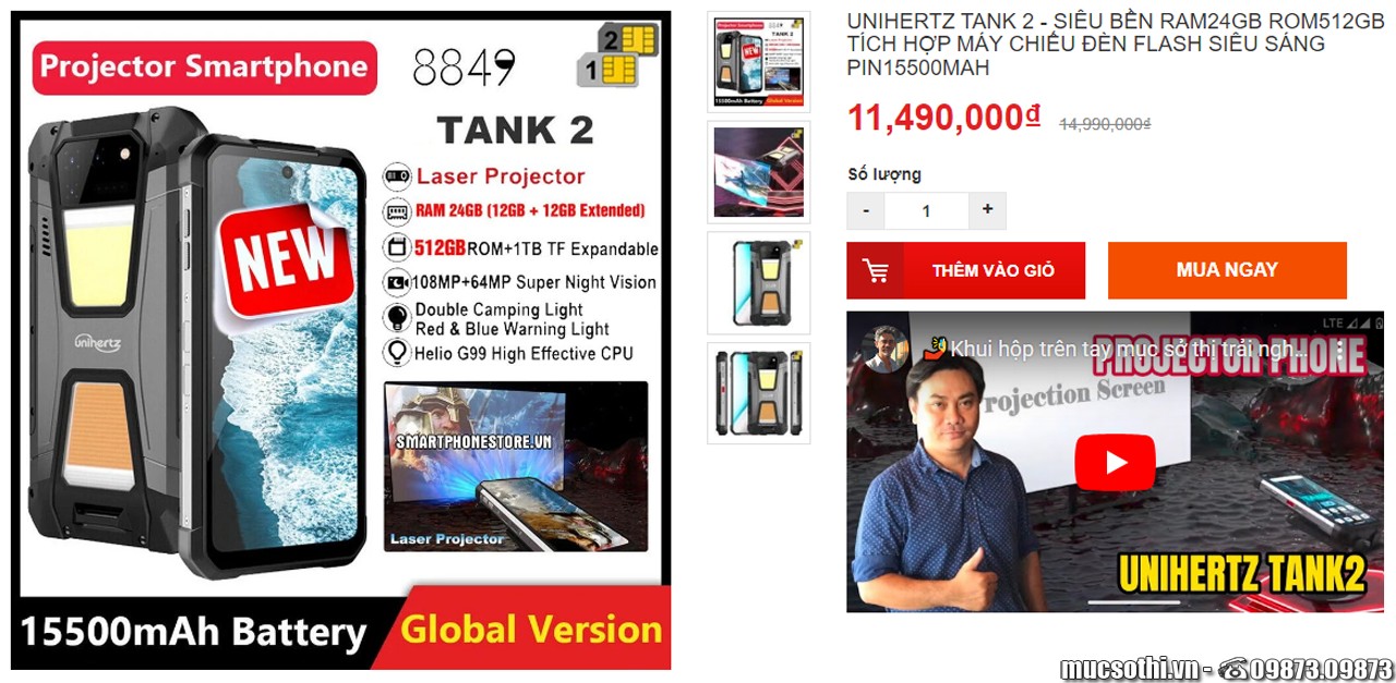 Unihertz tung bản Tank 2 có Rom512GB tri ân người dùng di động với GIÁ KHÔNG ĐỔI - mucsothi.com.vn