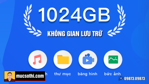 Mục sở thị cách nhận dung lượng lưu trữ 1TB (1024GB) online Premium