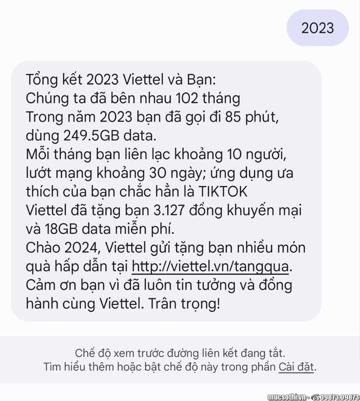 Viettel có chương trình TRI ÂN ƯU ĐÃI LỚN năm 2023 đến người dùng - Kiểm tra nhận ngay - 09873.09873