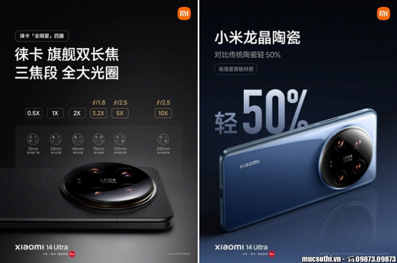Xiaomi 14 Ultra - Siêu Phẩm Camera Đỉnh Cao và Thông Số Kỹ Thuật Khủng đã Lộ Diện! - mucssothi.com.vn