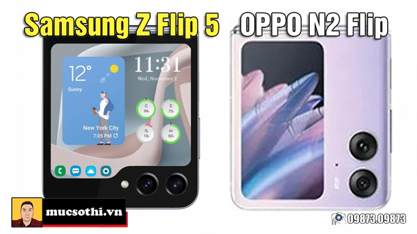 Z Flip 5 mới của Samsung đè bẹp Oppo N2 Flip khôn thể kháng cự