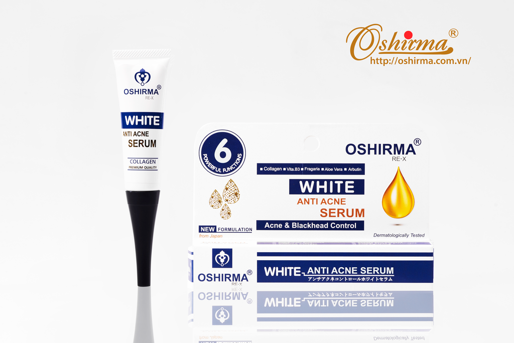 SERUM NGĂN NGỪA MỤN VÀ VẾT THÂM 10G - Oshirma White Anti Acne Serum