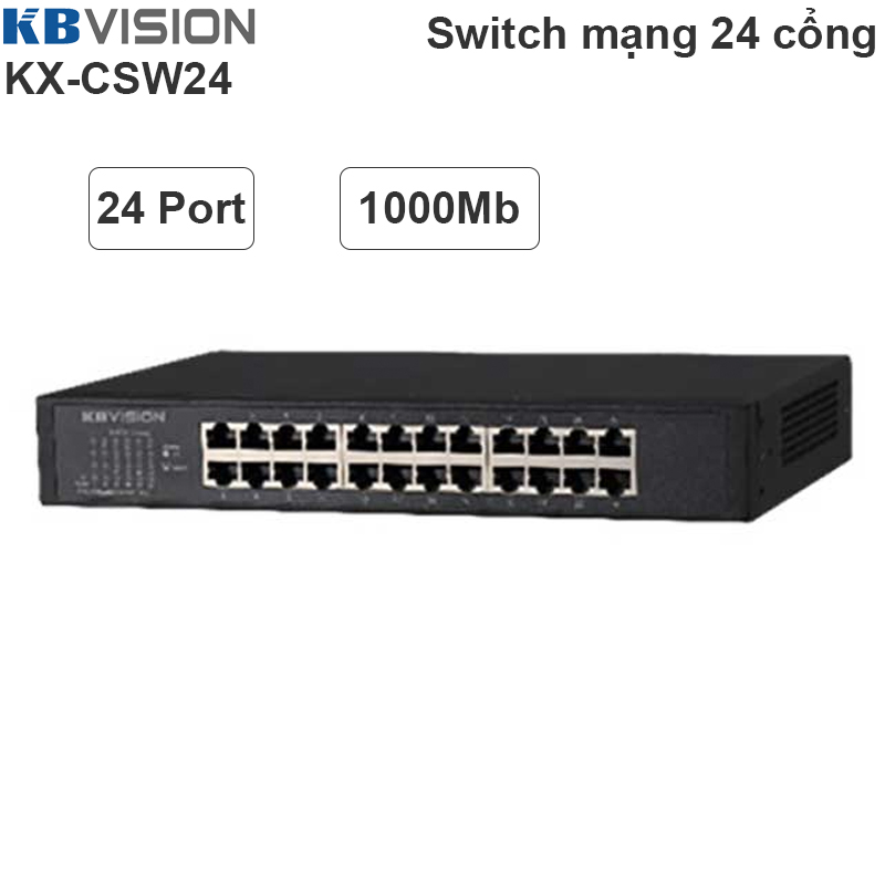 switch chia mang 24 cong gigabit kbvision