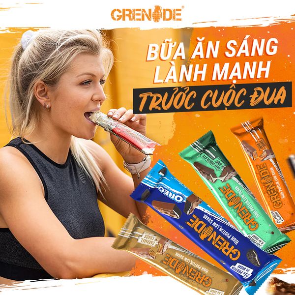 BÁNH GIÀU PROTEIN GRENADE | Sự lựa chọn thay thế lành mạnh cho bữa ăn trong cuộc đua