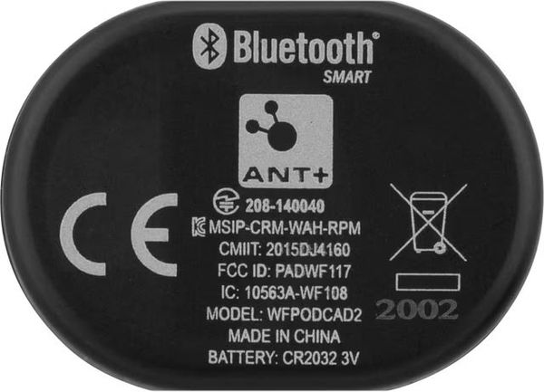 Mặt sau Wahoo RPM Cadence Sensor