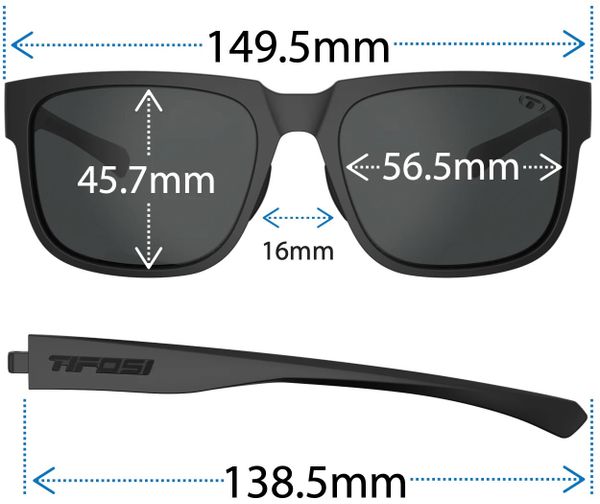 Kích thước kính Tifosi Shumo