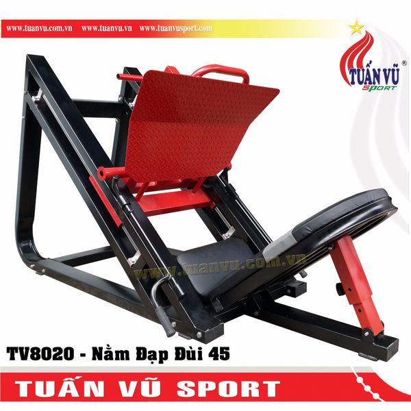 Máy nằm đạp đùi 45 độ Tuấn Vũ- TV8020, May nam dap dui 45 do Tuan Vu TV8020