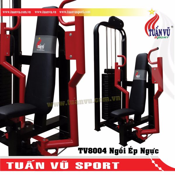 Máy ngồi ép ngực Tuấn Vũ TV 8004, May ngoi ep nguc Tuan Vu TV 8004