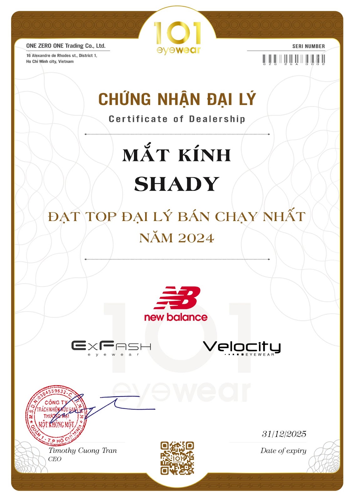 Mắt Kính Shady Đạt Top Đại Lý Bán Chạy Nhất 2024 Về Các Thương Hiệu Mắt Kính New Balance, Exfash, Velocity