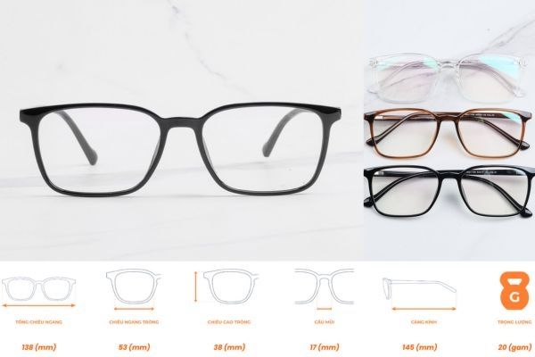 gọng kính siêu nhẹ