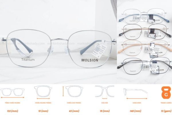 gọng kính siêu nhẹ