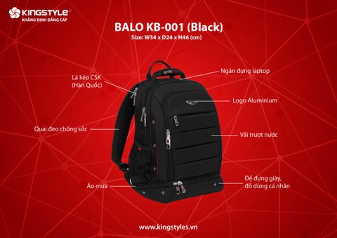 Balo quà tặng KingStyle KB-001 Balo quà tặng KingStyle KB-001