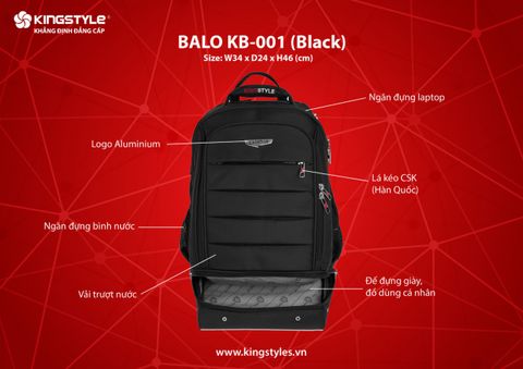 Balo quà tặng cao cấp KB-001 Balo quà tặng cao cấp KB-001