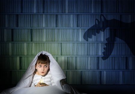 Bé sợ các ma, quái vật và các nhân vật tưởng tượng