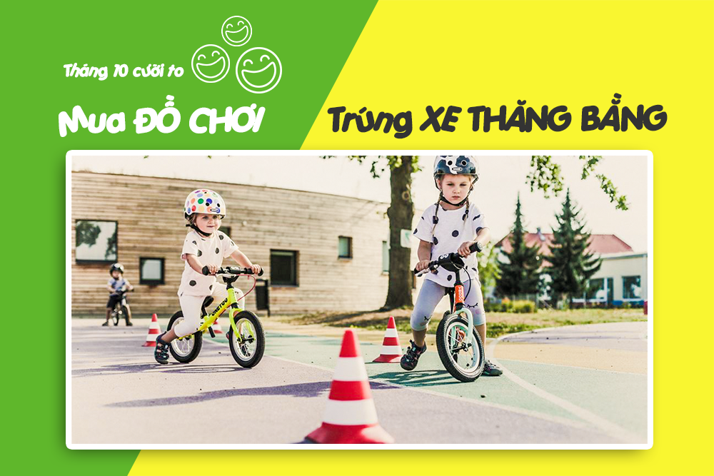 THÁNG 10 CƯỜI TO - mua đồ chơi TRÚNG xe thăng bằng YEDOO