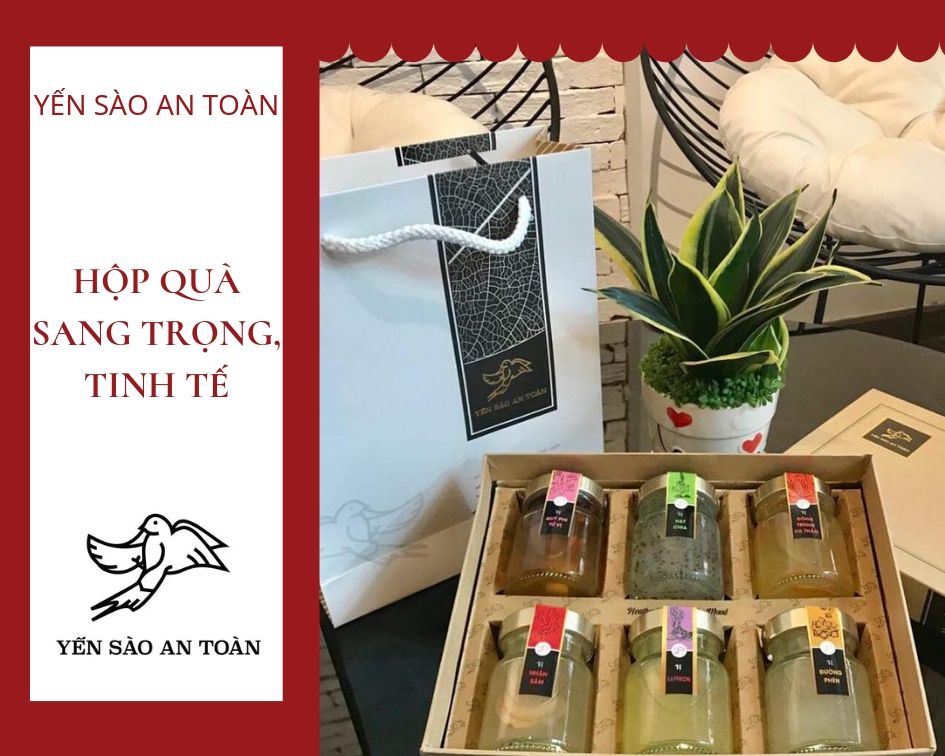Món quà tặng anh chị ngày tết - Yến tươi chưng sẵn