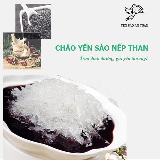 CHÁO YẾN SÀO NẾP THAN – Năng lượng cho ngày mới tốt lành