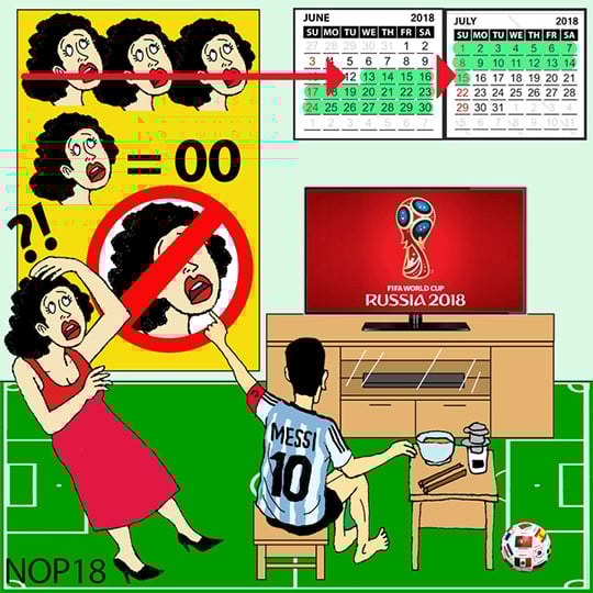 Tuyệt chiêu trị chồng bỏ thói vô tâm mùa World Cup