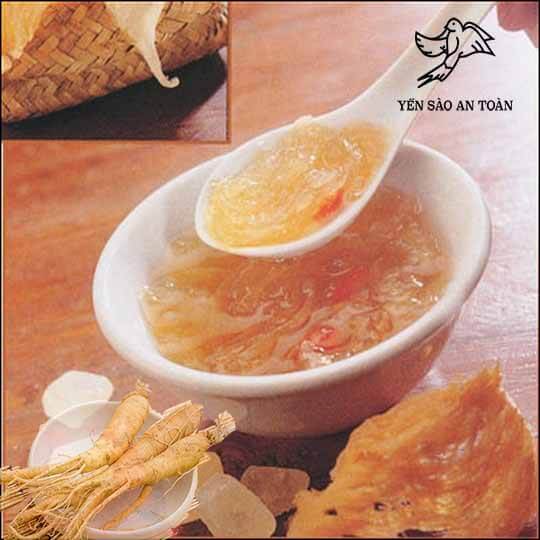 Cách làm tổ yến sào chưng nhân sâm bổ dưỡng
