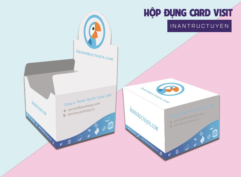 in hộp giấy, hộp đựng sản phẩm, hộp đựng danh thiếp,