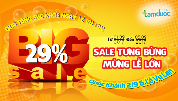 Sale tưng bừng mừng lễ lớn – Quốc Khánh 02/09 & Đại Lễ Vu Lan