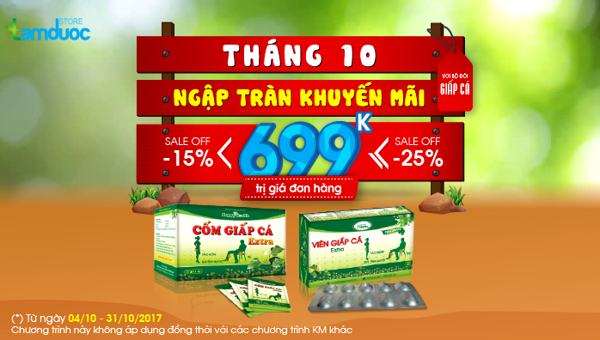 Tháng 10 ngập tràn khuyến mãi với bộ đôi Giấp Cá